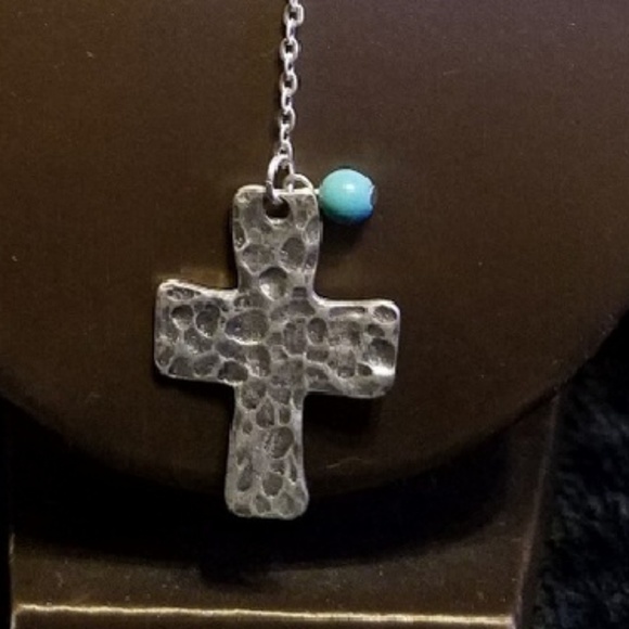 Silver infinity cross chocker necklace,Religious - Picture 2 of 4